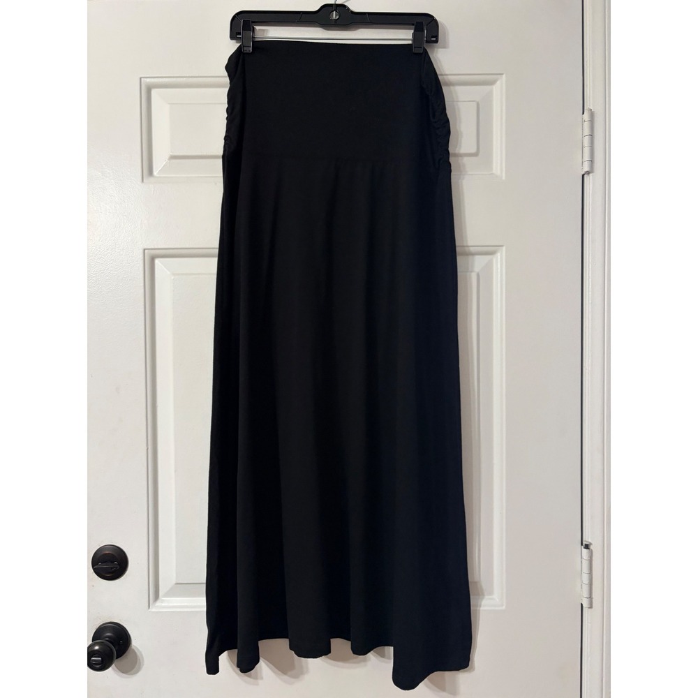 | Ruched Tube top Maxi dress t | L || Black|